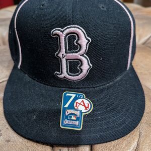 Brooklyn Dodgers Cooperstown Collection Black and Pink Cap